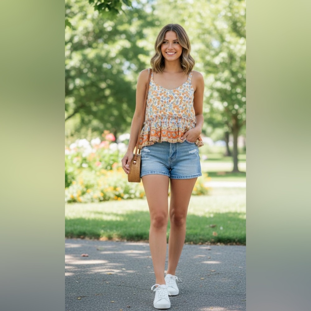 Tank- Cupcakes and Cashmere Ditzy Floral Top